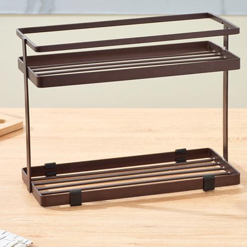 Carbon Steel & Iron Kitchen Shelf double layer & hollow stoving varnish PC