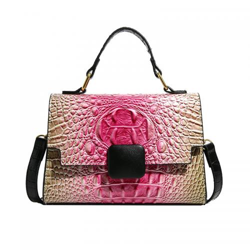 PU Leather Box Bag & Easy Matching Crossbody Bag attached with hanging strap Stone Grain PC