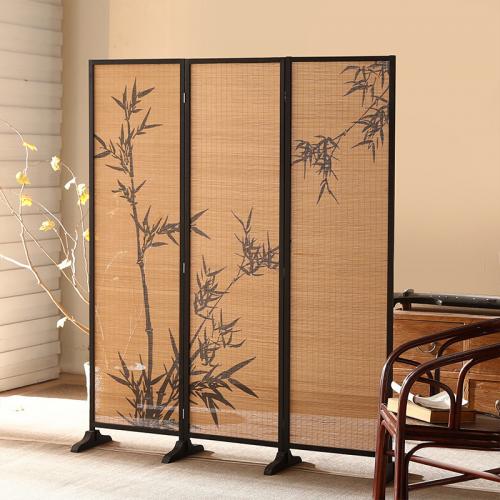 Pine & Bamboo Chips Multifunction Floor Screen durable Tole Paintng bamboo PC