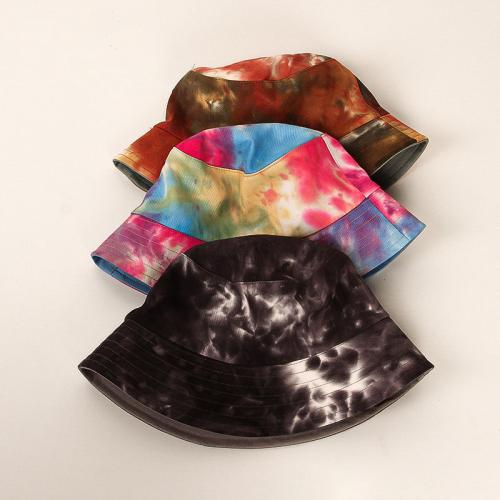 Cotton Bucket Hat sun protection Tie-dye Solid PC