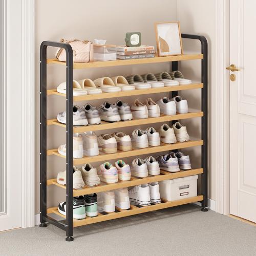 Moso Bamboo & Carbon Steel Multilayer Shoes Rack Organizer PC