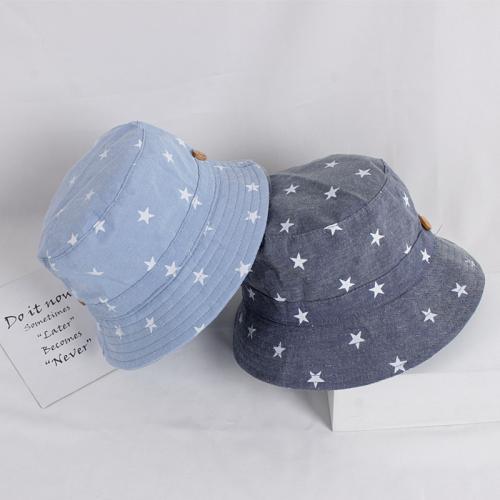 Cotton Bucket Hat & sun protection star pattern PC