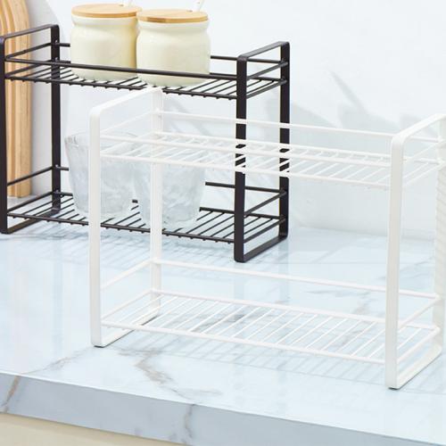 Carbon Steel Kitchen Shelf double layer & hollow stoving varnish PC