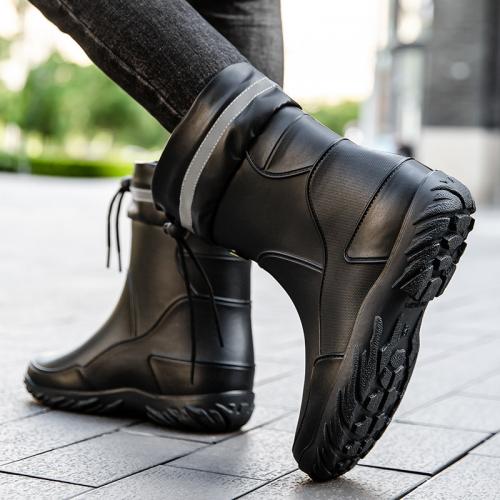 PVC Rain Boots Solid Pair