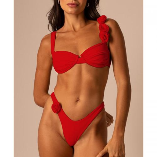 Polyamide Bikini, different size for choice & two piece & padded, Solid, more colors for choice,  Set
