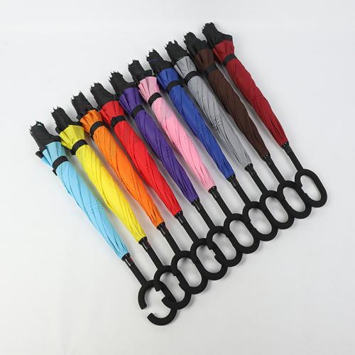 Gummi & Faser & Pongee Reverse Regenschirme, Solide, mehr Farben zur Auswahl,  Stück