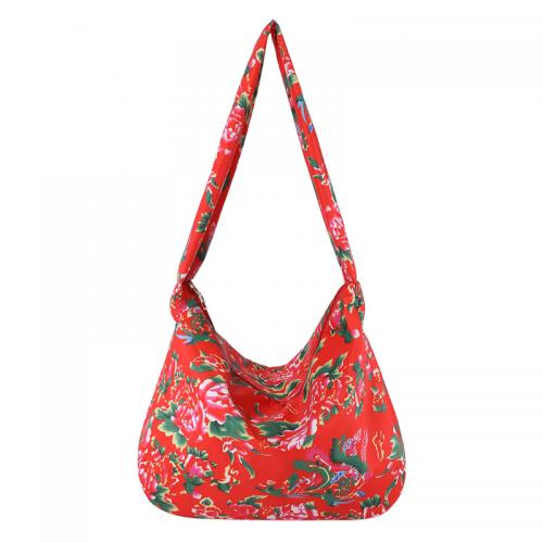 Nylon Tote Bag & Easy Matching Shoulder Bag large capacity floral PC