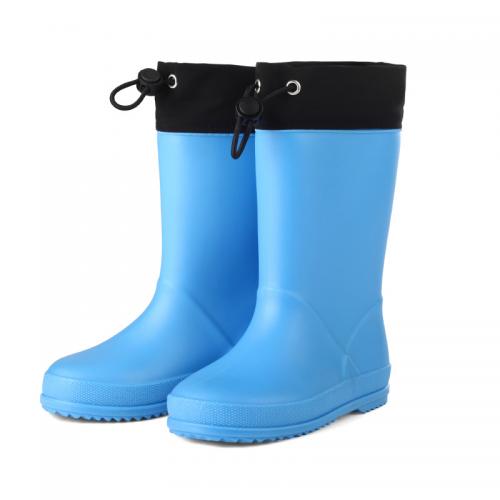 Silicone Waterproof Rain Boots for children & anti-skidding Solid Pair