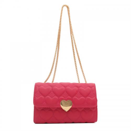 PU Leather Easy Matching Shoulder Bag, heart pattern, more colors for choice,  PC
