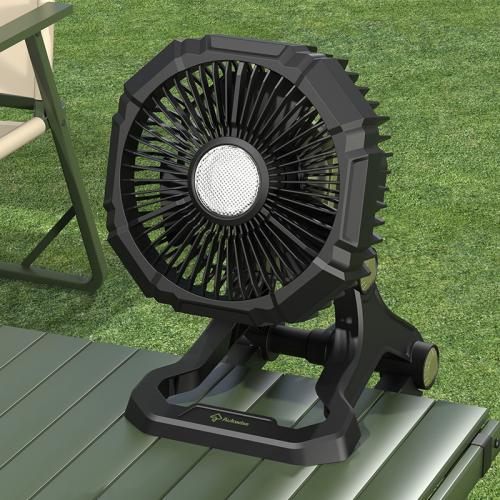 Engineering Plastics & Polypropylene-PP Multifunction Camping Fan Lights portable & with USB interface Solid PC