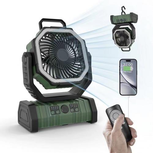Engineering Plastics Multifunction Camping Fan Lights portable & with USB interface Solid PC