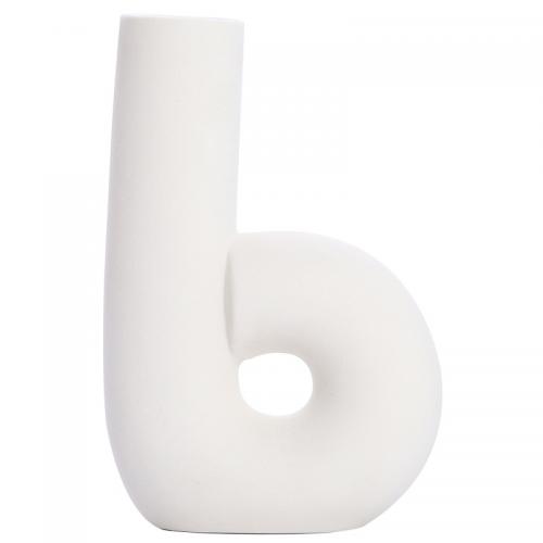 Ceramics Creative Vase for home decoration white PC
