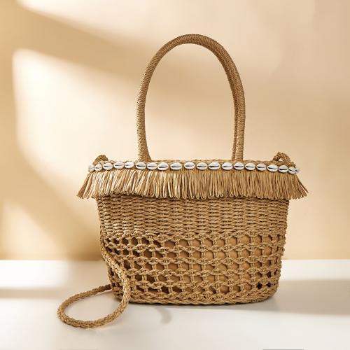 Paper Rope Easy Matching Woven Tote, large capacity, more colors for choice,  PC