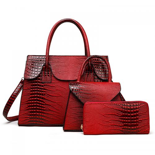 PU Leather Easy Matching Bag Suit, large capacity & three piece, more colors for choice,  PC