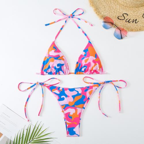 Polyamid & Spandex Bikini, Gedruckt, unterschiedliches Muster zur Auswahl, mehr Farben zur Auswahl,  Festgelegt
