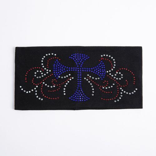Spandex & Polyester Haarband ijzer-op ander keuzepatroon Zwarte stuk