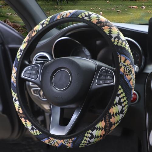 Linen Steering Wheel Cover breathable PC