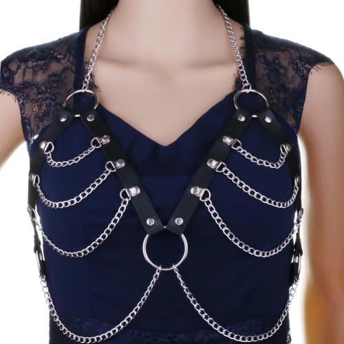 PU Leather Easy Matching Body Chain, hollow, more colors for choice,  PC