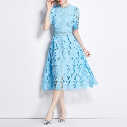Lace Waist-controlled One-piece Dress slimming PC