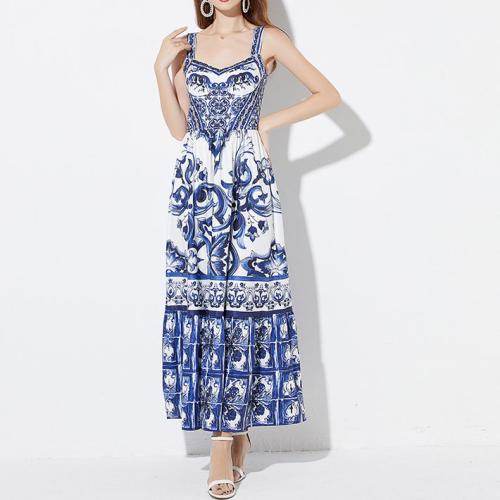 Polyester Waist-controlled Slip Dress slimming printed PC