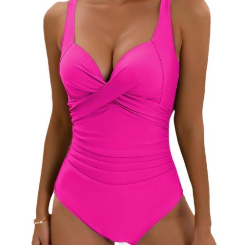 Polyester One-piece Swimsuit slimming printed PC