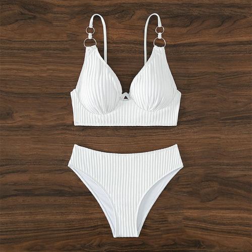 Polyamide & Polyester High Waist Bikini & two piece & padded Solid Set