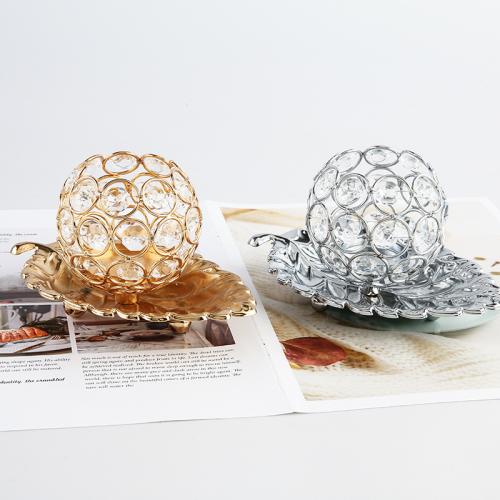 Crystal & Metal Creative Candle Holder PC