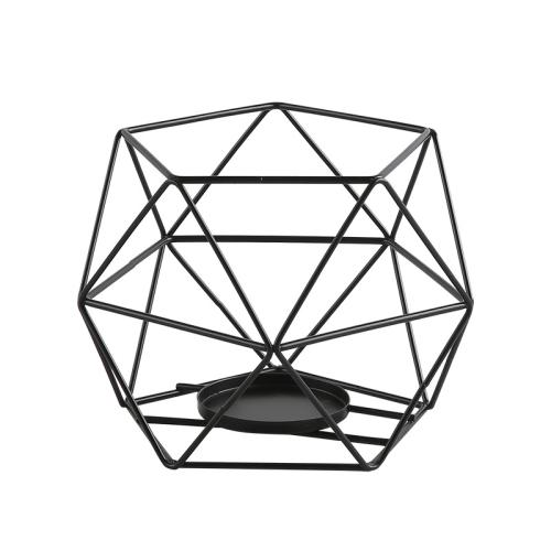 Iron Candle Holder & hollow black PC