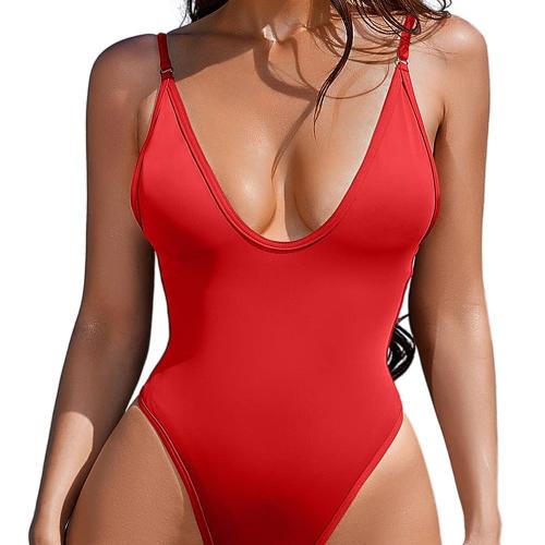 Polyamide & Polyester One-piece Swimsuit slimming & deep V PC