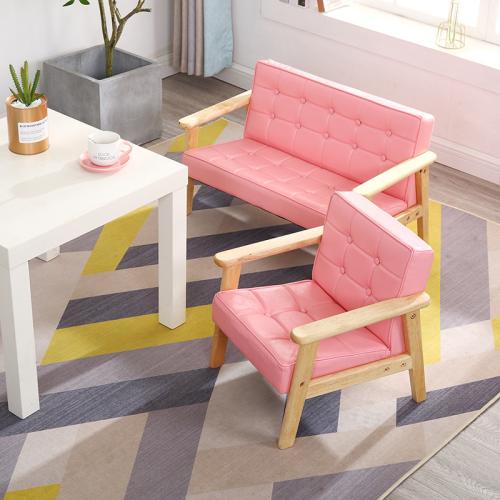 Solid Wood & Cotton Linen Casual House Chair for children  Solid PC