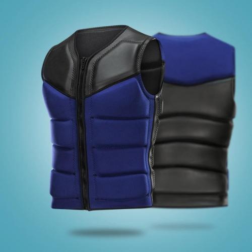 Rubber & Nylon Life Jacket Solid blue PC
