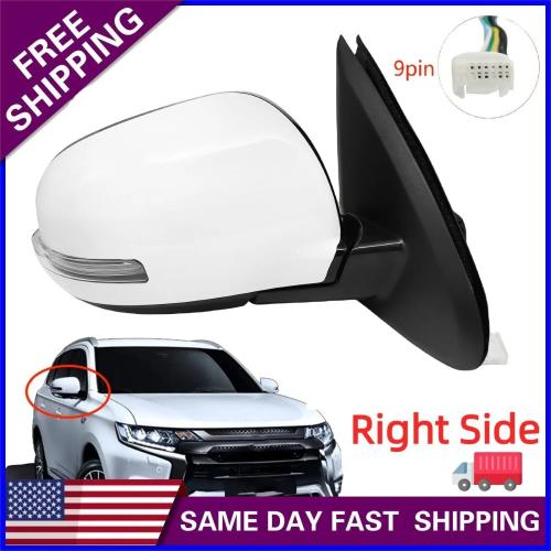 2014-2019 Mitsubishi Outlander thermostability Car Rear View Mirror hardwearing Solid white Sold By PC