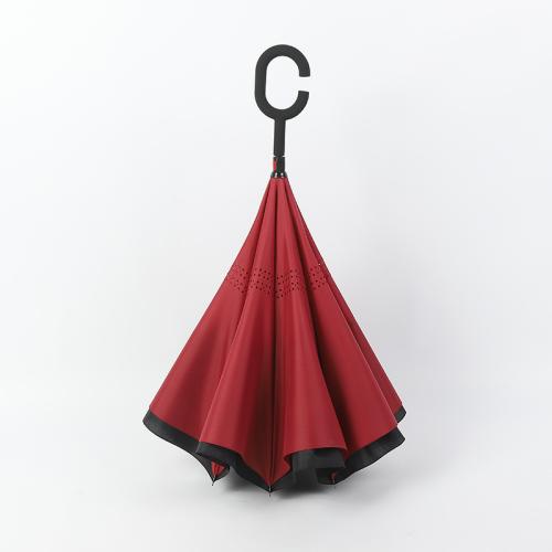 Fibre & Pongee Parapluie long de poignée Solide plus de couleurs pour le choix pièce
