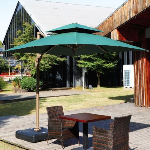 Polyester Yarns & Iron & Silver Plasters Fabric Outdoor Sunny Umbrella sun protection Solid PC