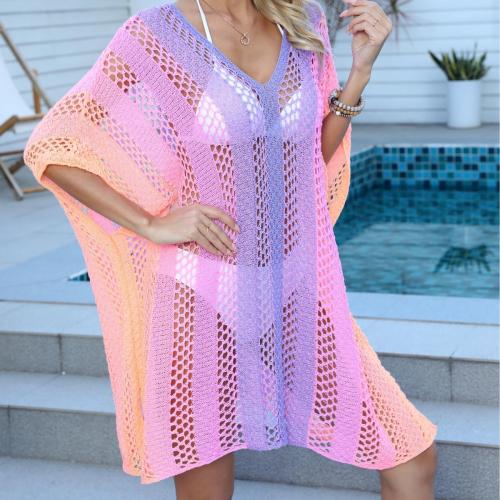 Polyester Swimming Cover Ups loose & hollow multi-colored : PC