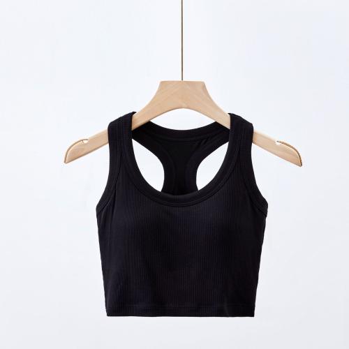 Polyamide with bra Tank Top backless & breathable Solid PC