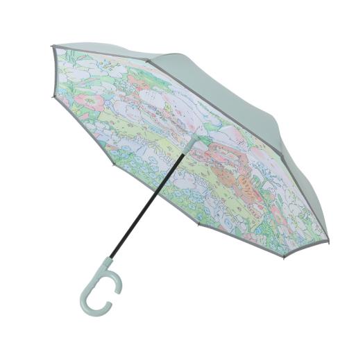 Glasvezel & Rvs & Pongee Paraplu ander keuzepatroon meer kleuren naar keuze stuk
