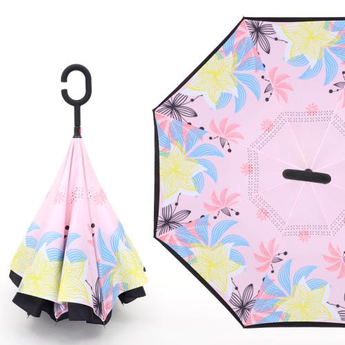 Glasvezel & Rvs & Pongee Paraplu ander keuzepatroon meer kleuren naar keuze stuk