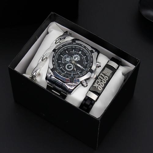 Glass & Stainless Steel & Zinc Alloy for man Jewelry Set three piece PC