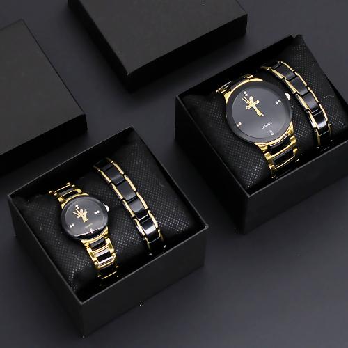Stainless Steel & Zinc Alloy Jewelry Set Glass plated PC