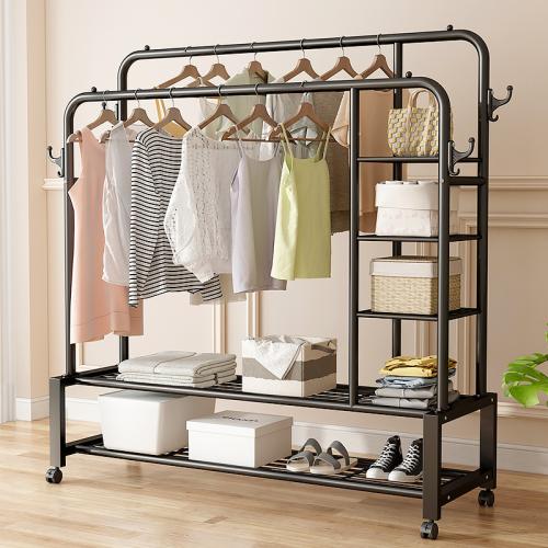 Carbon Steel Multifunction Clothes Hanging Rack  Solid PC