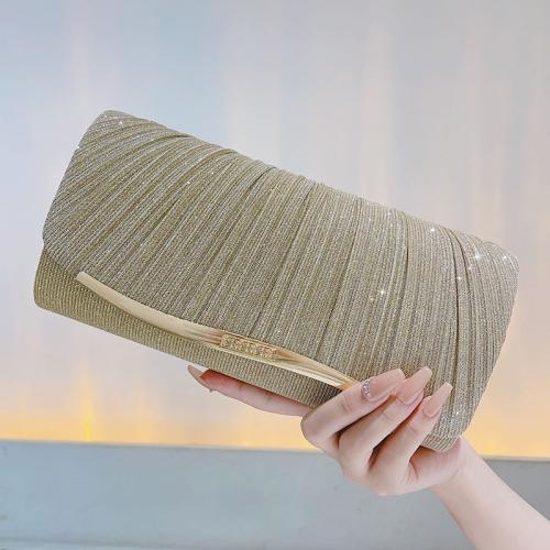 Glett & Polyester Easy Matching Clutch Bag gold PC