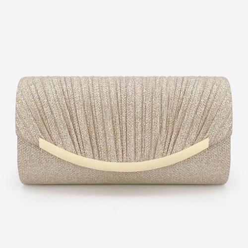 Glett & Polyester Easy Matching Clutch Bag gold PC