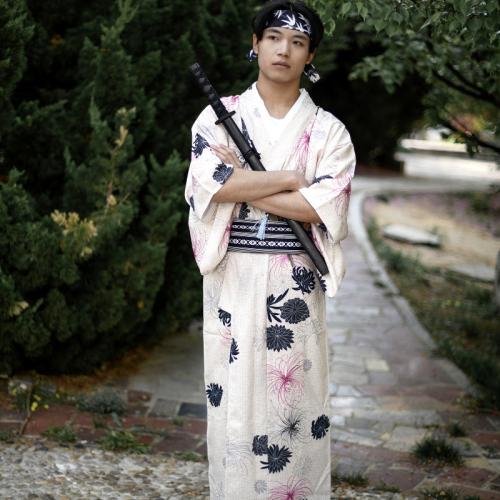 Polyester Mannen Kimono Afgedrukt ander keuzepatroon meer kleuren naar keuze stuk