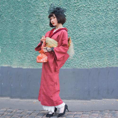 Polyester Sexy Kimono meer kleuren naar keuze stuk