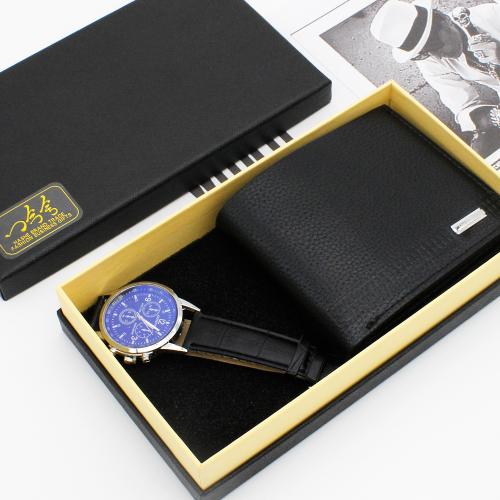 Glass & PU Leather for man Gift Set two piece Stainless Steel & Zinc Alloy PC