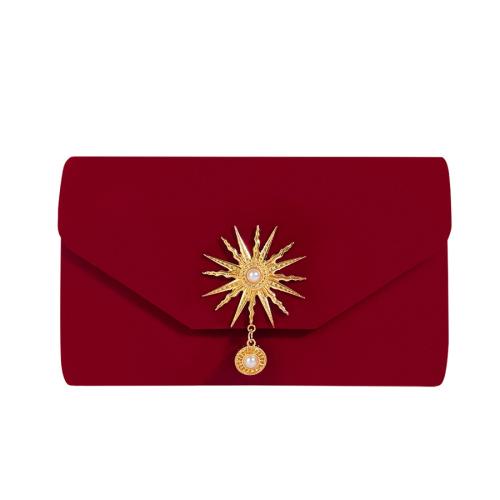 Velour Envelope & Easy Matching Clutch Bag PC