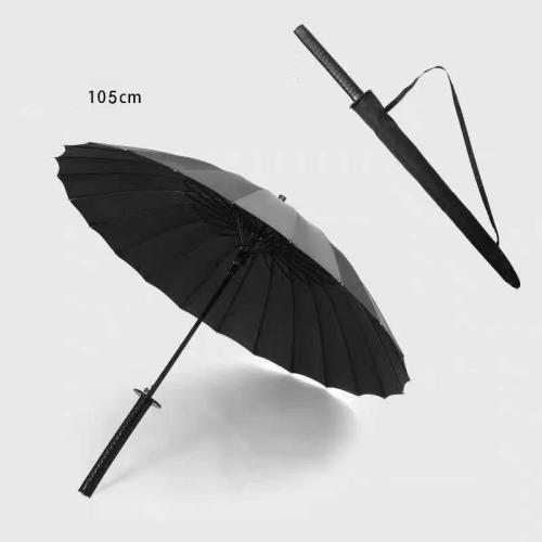 Steel & Pongee Waterproof Long Handle Umbrella Plastic PC