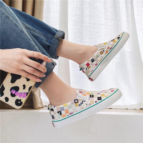 Gummi & Leinwand Damen Board Schuhe, unterschiedliches Muster zur Auswahl, mehr Farben zur Auswahl,  Paar
