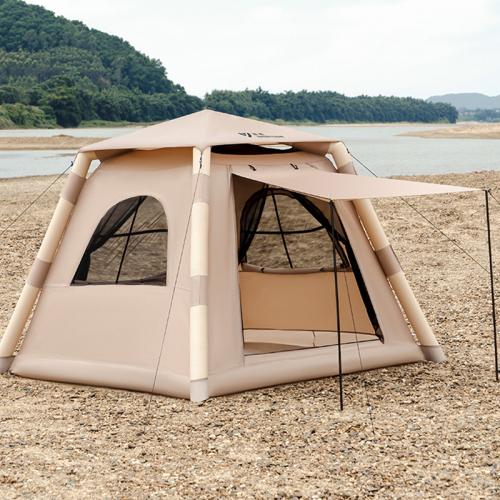 Oxford dampproof & automatic & Inflatable & Waterproof Tent sun protection gold PC